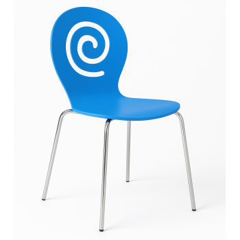 Стілець Лев дерев'яний блакитний Стілець Лев дерев'яний блакитний