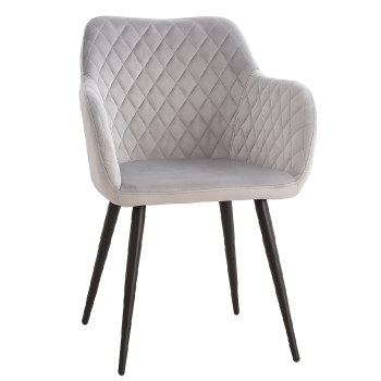 Стілець Арно з підлокітниками сіра тканина Стілець Арно з підлокітниками сіра тканина