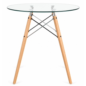 Стіл Імз Eames скляний круглий д. 80 см