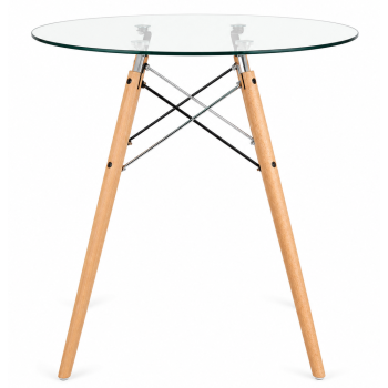Стіл Імз Eames скляний круглий д. 80 см