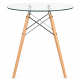 Стіл Імз Eames скляний круглий д. 80 см